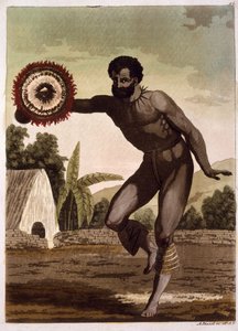 Hombre con sonajero de John Webber